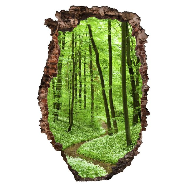 Wall stickers 3d Romantic Forest Track