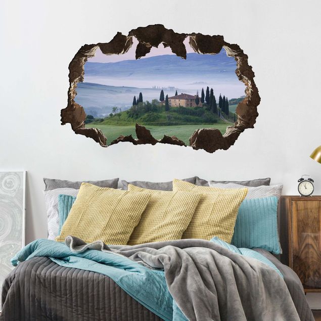 Wall stickers trees Sunrise In Tuscany