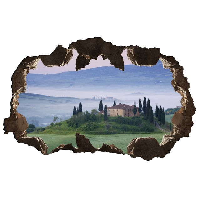 Wall stickers 3d Sunrise In Tuscany