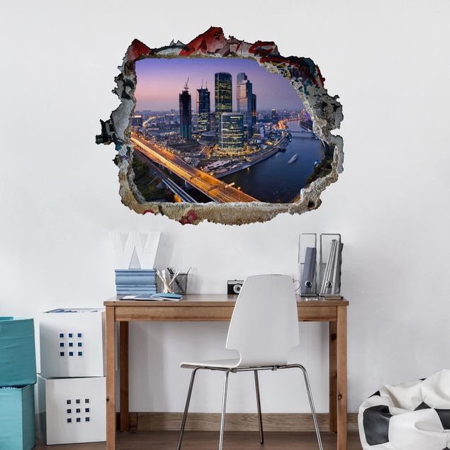 Wall stickers 3d Sunset Over Moscow