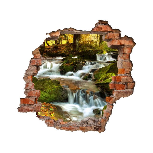 Wall stickers Waterfall Autumnal Forest
