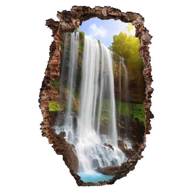 3d wallpaper sticker Waterfalls