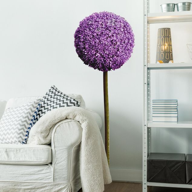 Floral wall stickers Allium Flower Set of 1