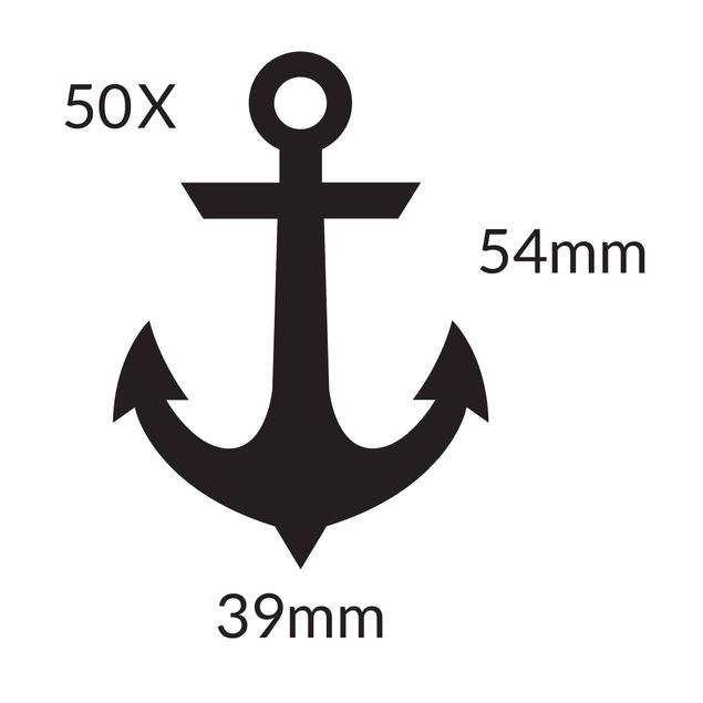 Wall art stickers Anchor - 50 Classic Anchors