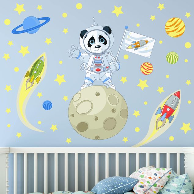 Nursery decoration Astronaut Panda
