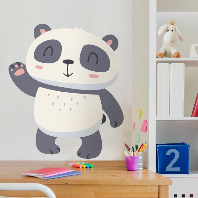 Kids room decor Waving Panda