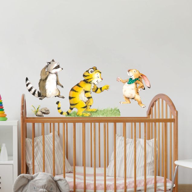 Woodland tree wall stickers Little Tiger - Friends Set
