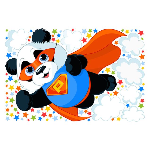 Panda stickers for walls Super Panda