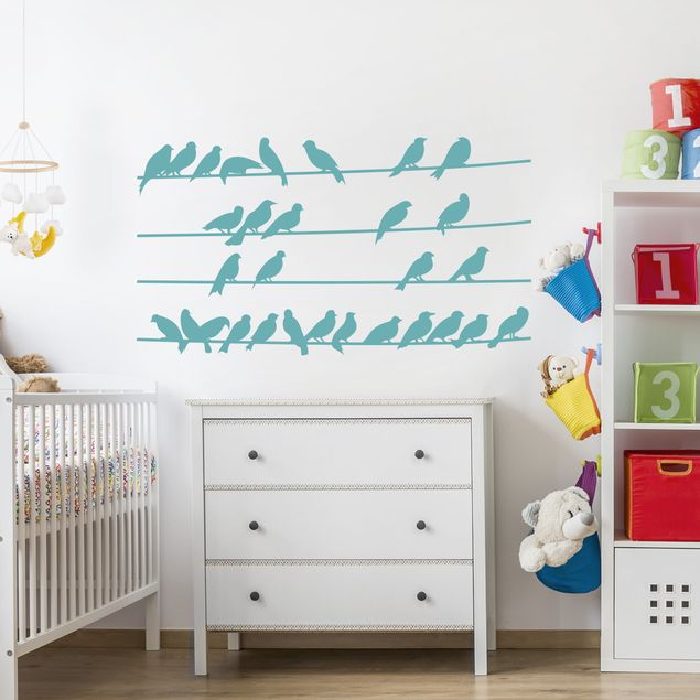 Wall stickers animals No.IS21 Flock of Birds
