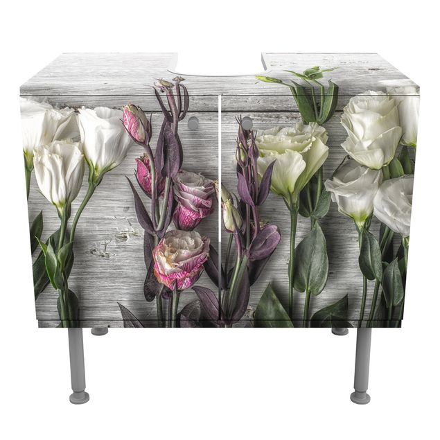 Sink unit bathroom Tulip-Rose Shabby Wood Look