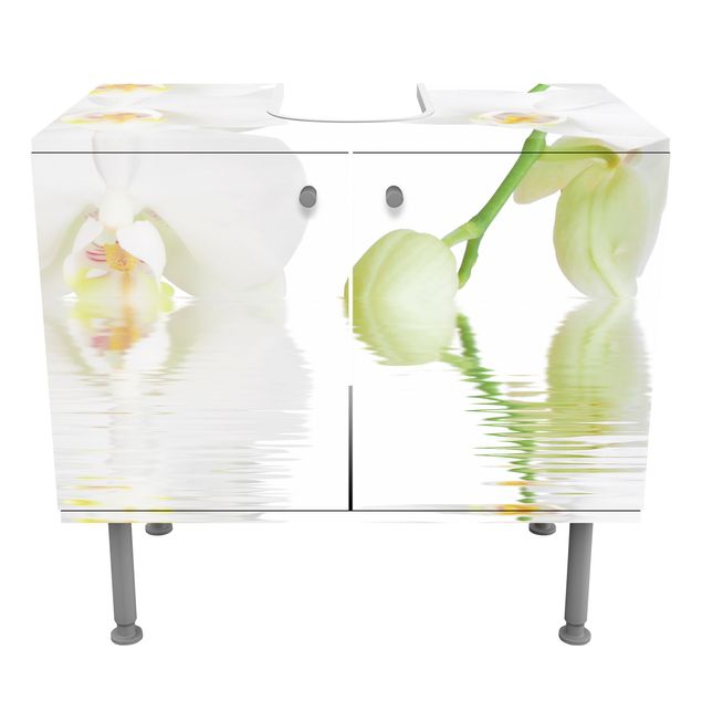 Wash basin cabinet design - Spa Orchid - White Orchid