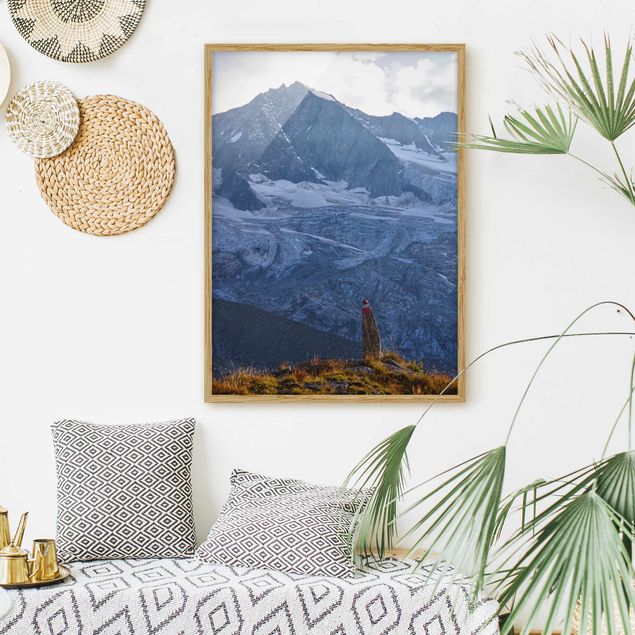 Landscape canvas prints Marked Path In The Alps