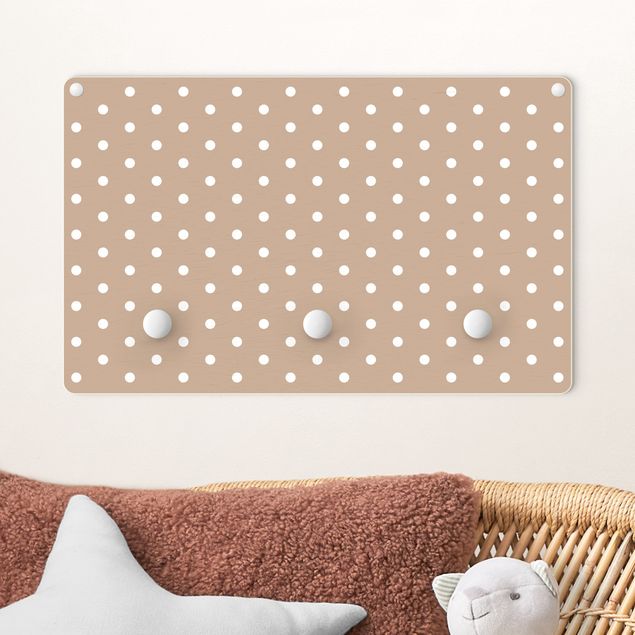Nursery decoration White Dots On Cappuccino
