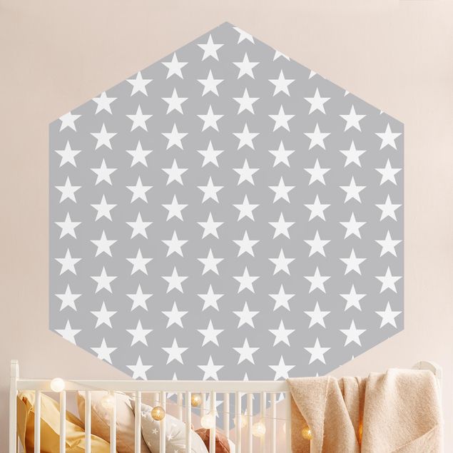 Wallpapers sky White Stars On Gray Background