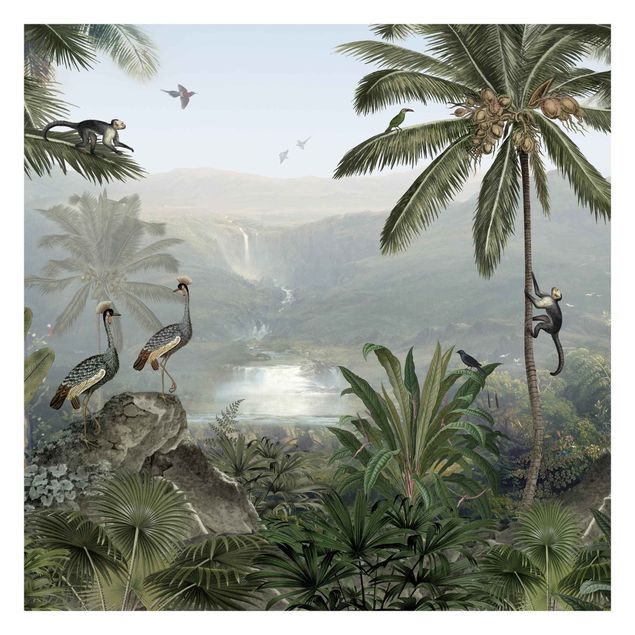 Self adhesive wallpapers Vast view into the depths of the jungle
