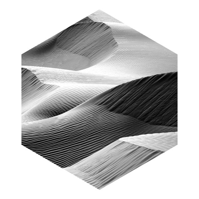 Adhesive wallpaper Wave Pattern In Desert Sand