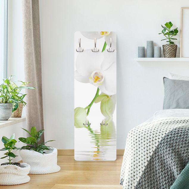 Wall mounted coat rack Spa Orchid - White Orchid