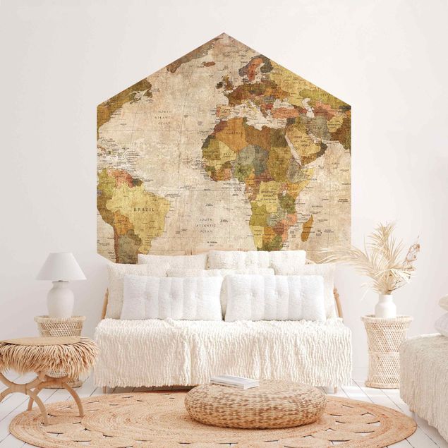 Contemporary wallpaper World Map
