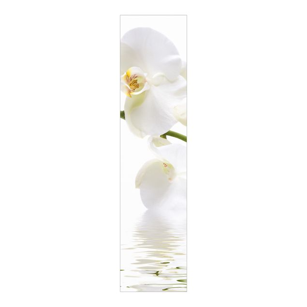 Sliding panel curtains flower White Orchid Waters