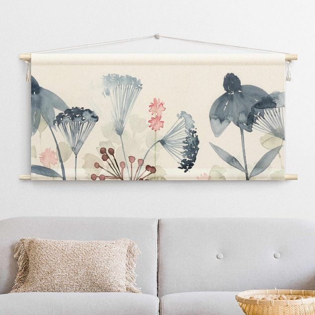 extra large tapestry Wild Flowers Watercolour I