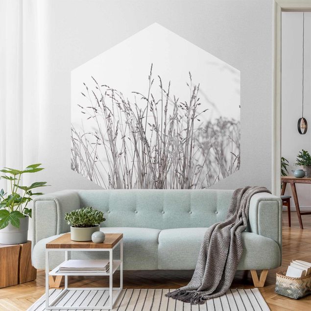 Modern wallpaper designs Winter Grasses