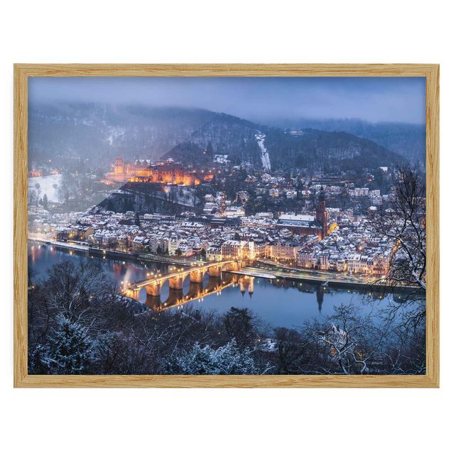 Skyline prints Heidelberg In The Winter