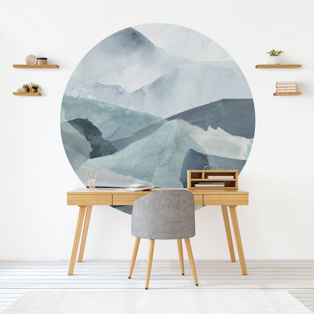Modern wallpaper designs Waves In Blue III