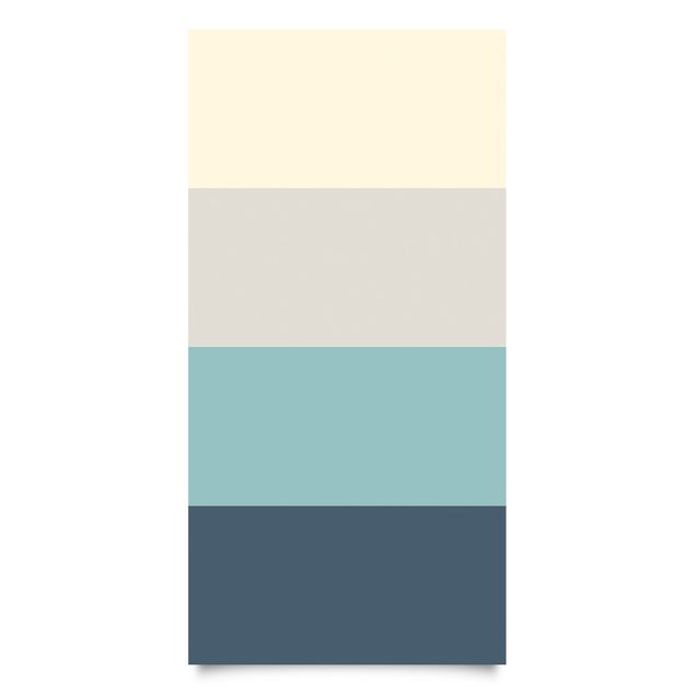 Adhesive films for furniture table Cosy Colours Stripes Lagoon - Cashmere Sand Pastel Turquoise Slate Blue