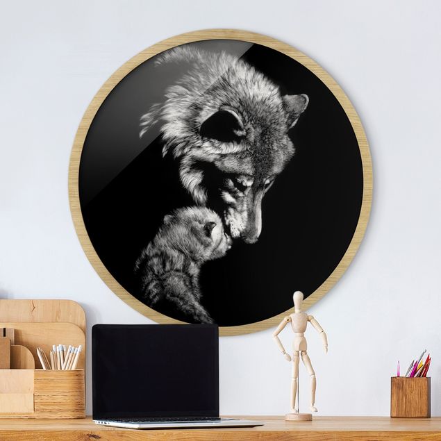 Animal wall art Wolf In The Dark