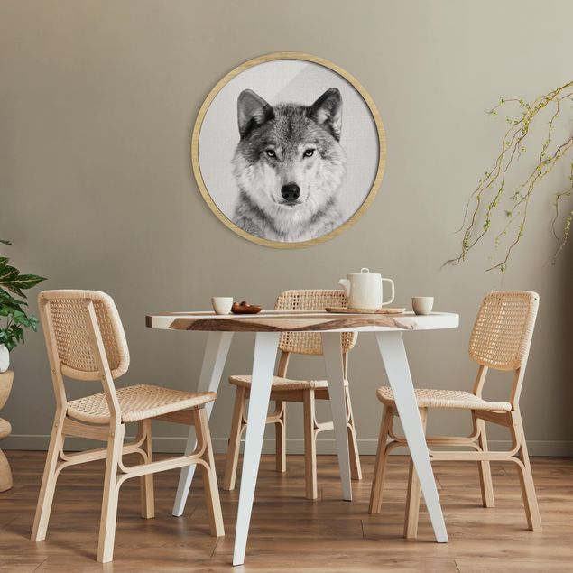 Animal canvas Wolf Wendelin Black And White