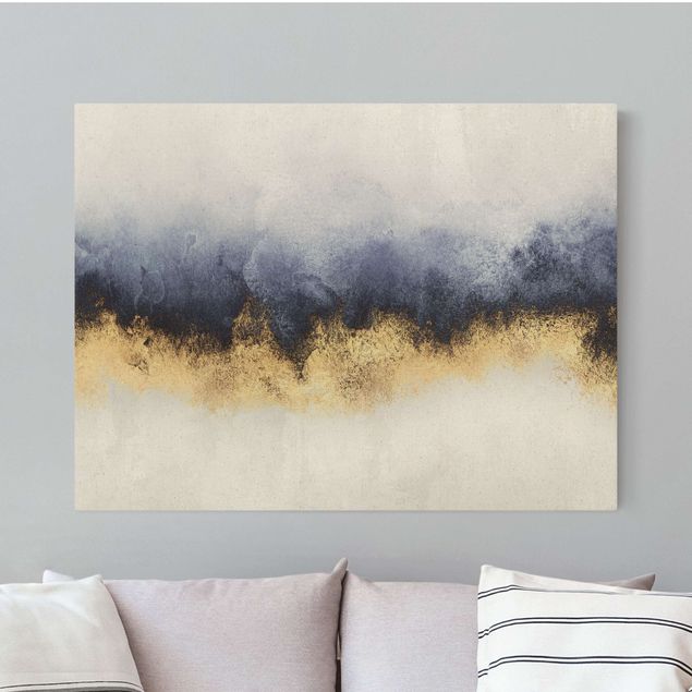 Canvas art Cloudy Sky With Gold