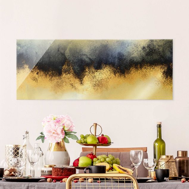 Canvas art Cloudy Sky With Gold