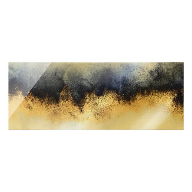 Elisabeth Fredriksson art Cloudy Sky With Gold
