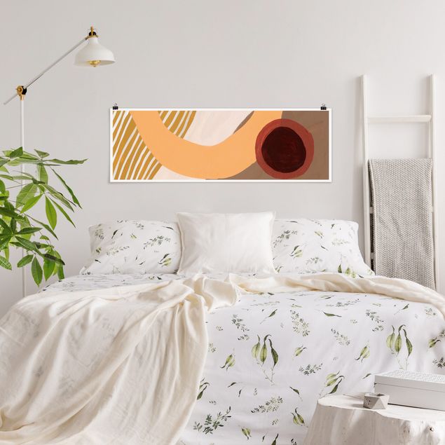 Abstract canvas wall art Desert Sun