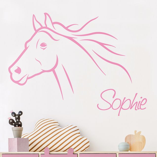 Nursery decoration Horse With Customised Name
