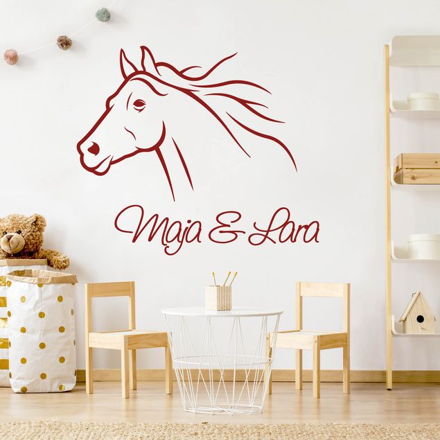 Wall stickers horse Horse With Customised Name