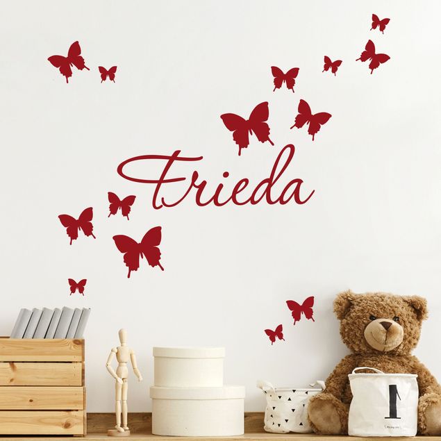 Kids room decor Customised text butterfly decor