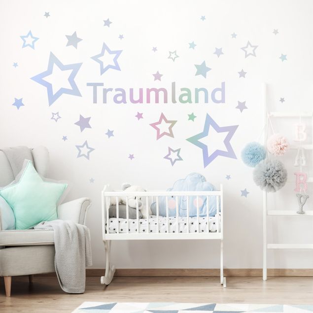 Wall decals quotes Stars With Customised Name