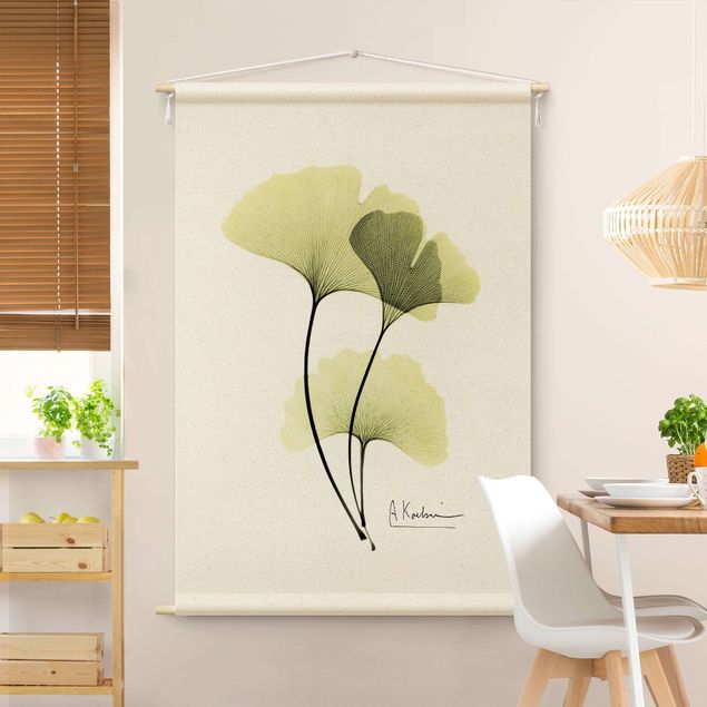 extra large tapestry X-Ray - Ginkgo