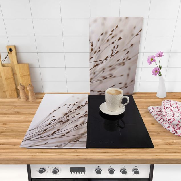 Stove top covers flower Soft Grasses In Slipstream