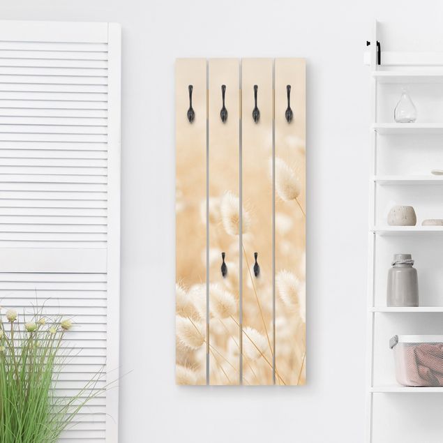 Wall mounted coat rack flower Delicate Grasses