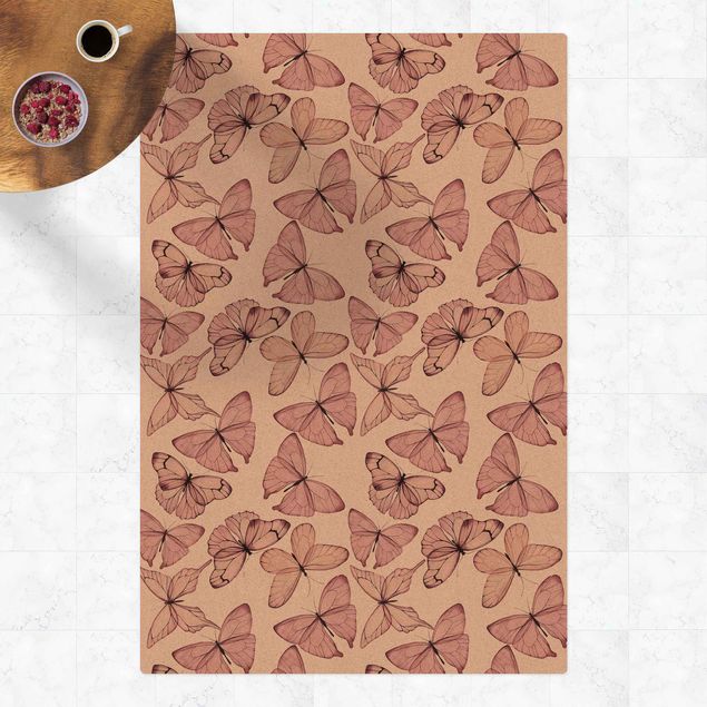 contemporary rugs Delicate Pink Butterfly
