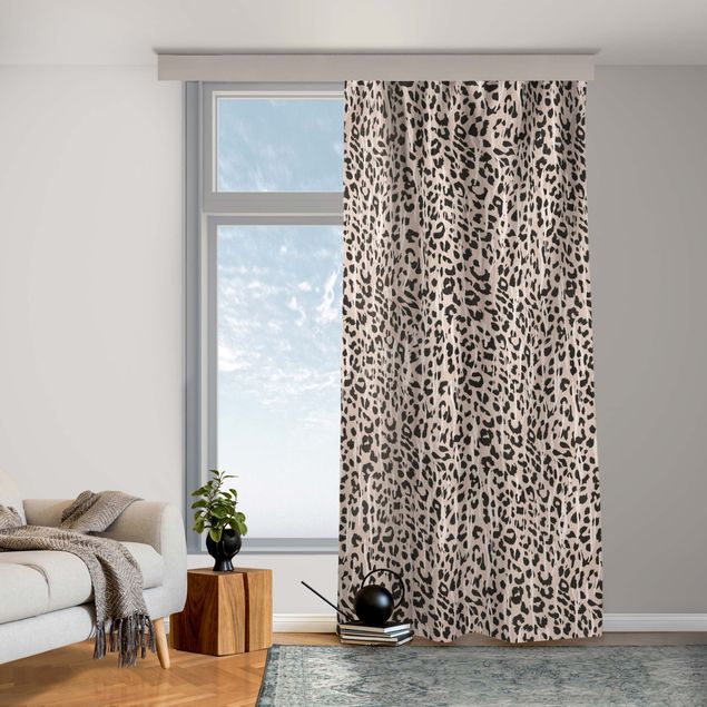 made to measure curtains Zebra Leopard Pattern