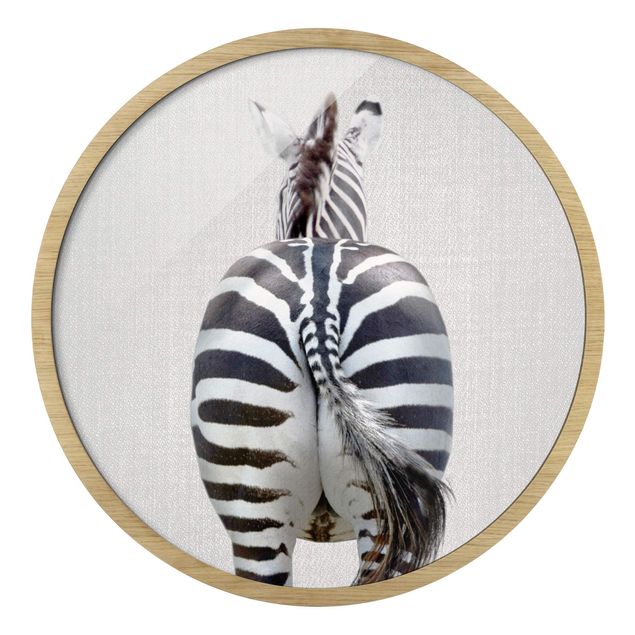 Modern art prints Zebra From Behind