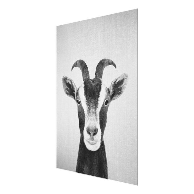 Gal Design prints Goat Zora Black And White