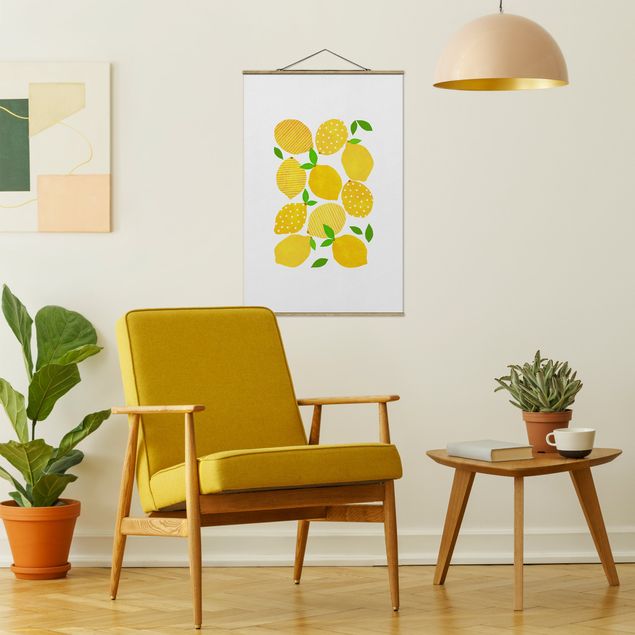 Art prints Lemon With Dots