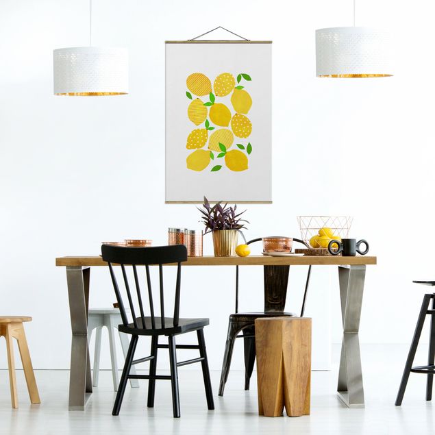 Modern art prints Lemon With Dots