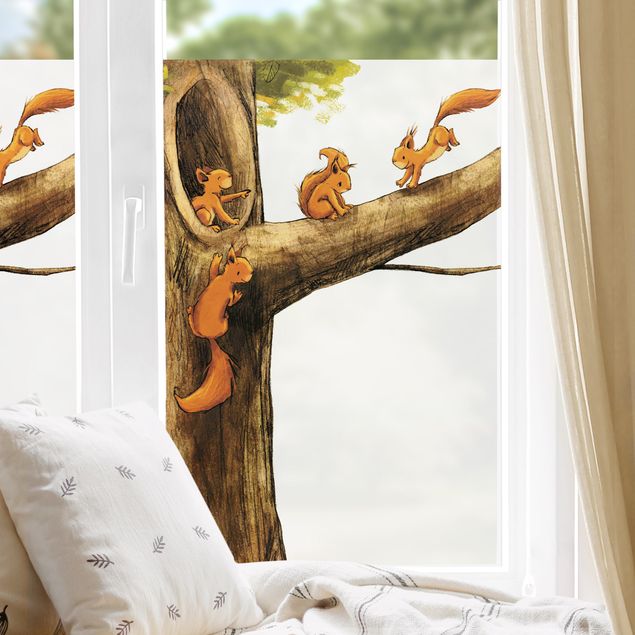 Window stickers animals Home Of Squirrels