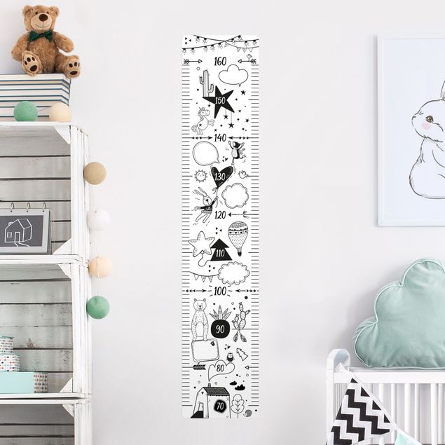 Kids room decor To write on in black and white