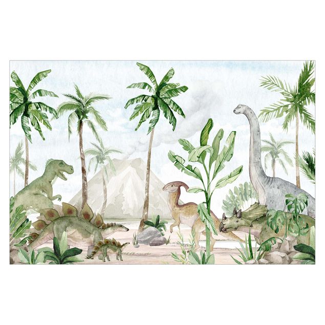 Wallpapers green Gathering of the dinosaurs